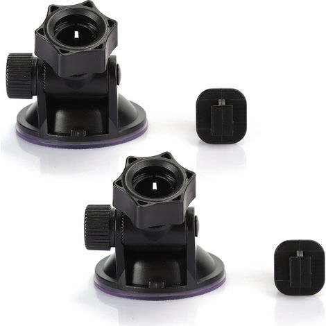 Support Bluetooth H3005A Mini Caméra de Tableau de Bord avec Haut-parleur, Support de Montage à Ventouse 55MM Rotatif (Sans Fente, 2 Pièces) (1/5)