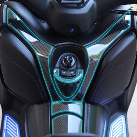 Yamaha XMAX300 Modified Stickers: Waterproof Body Wrappers, Scratch-resistant Protective Film, Abrasion-resistant 6D Carbon Fiber Decals (1/4)