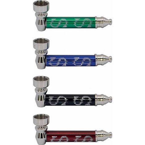 Tubo metálico con filtros de 8 cm, colores surtidos. (1/2)