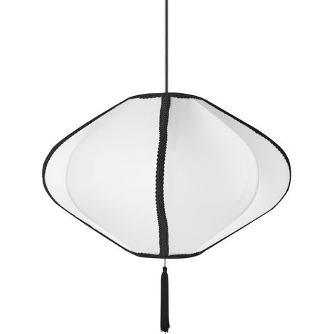 Lámpara diseño moderno colgante pantalla de nylon sintético blanco Tucuro