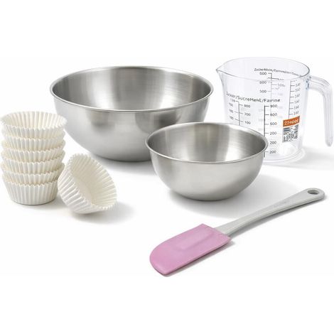 Set de 104 ustensiles de pâtisserie moules à muffins bol à mixer spatule de cuisine et verre doseur Zenker Smart Pastry (1/5)