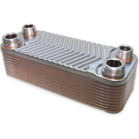 Échangeur de chaleur thermique acier inoxydable 20 plaques max 44 kw eau solaire