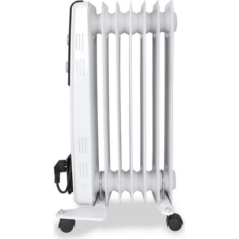 Radiador de Aceite 1500W 7 Elementos ORBEGOZO RF1500 Blanco Coloc (1/5)