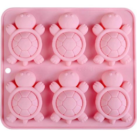 Moule en silicone mini tortues, moules à glaçons en silicone en forme de tortues marines, bac à glaçons tortues, bac à pudding au chocolat et bonbons (1/5)