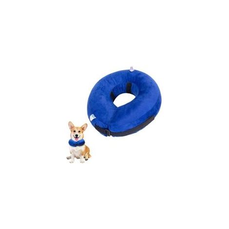 Collier gonflable pour chiens et chats, collier de protection réglable, collier de protection confortable avec fermeture velcro pour animaux de compagnie, chats, chiens après une intervention c