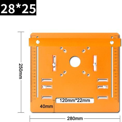 YWBL-WH Plaque de Base de Machine à DéCoupe Multifonctionnelle 90 ° Coupe Plate 45 ° Diagonale pour la Machine en Marbre Gong Gong (250 mm) (1/5)