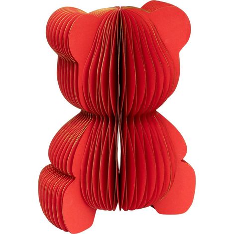 Orso di carta kami rosso h30 - Atmosphera créateur d'intérieur