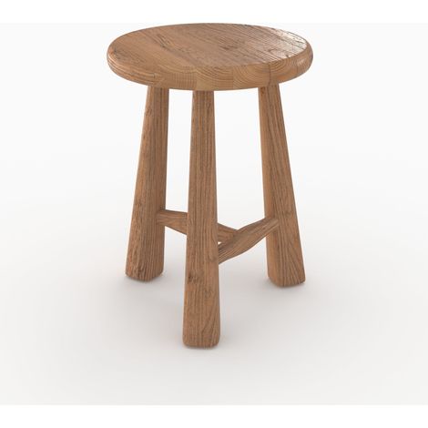 Tabouret en bois d'orme H42 - TOBY