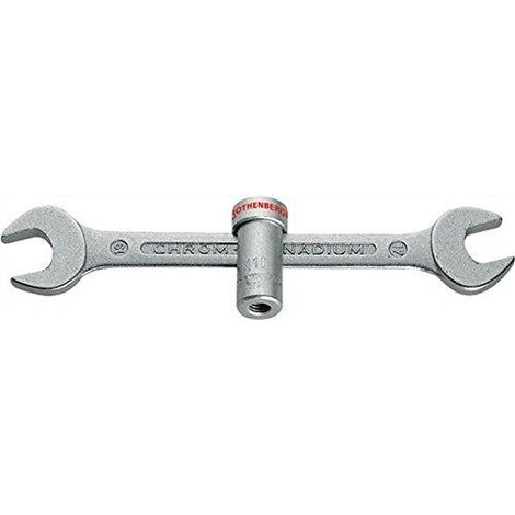 Rothenberger Chiave a forchetta universale M10 17x19mm con leva lunga