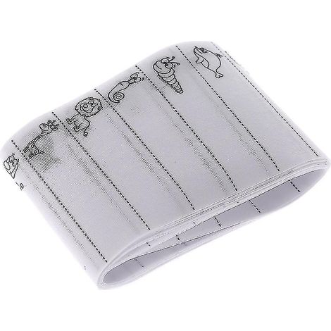 Packung mit 100 weißen, multifunktionalen Bügeletiketten für Kleidung
