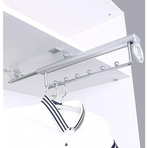 35 cm Schwerlast-Kleiderstange zum Ausziehen, Hosenbügel, Schiebekleiderbügel, XU, Teleskop-Kleiderstange, Kleiderstange für Kleiderschränke - KZQ