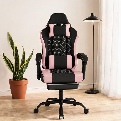 Chaise de bureau en tissu maille métal 70 x 70 x 127 cm (1/5)