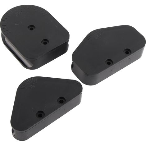 Kit de 3 moules pour cintreuse de tubes rigides en acrylique de 16 mm de diamètre extérieur, angles de 45°, 90° et 180°. (1/5)