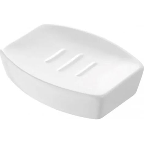 PORTASAPONE IN CERAMICA MODELLO PARIGI DIM.CM (LXP):12X9 GRIGIO Idroweb