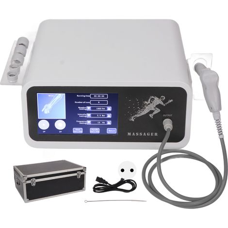 Appareil de thérapie par ondes de choc pneumatique pour soulager la fatigue musculaire et l'inconfort, dispositif de massage extracorporel, prise UE 220V