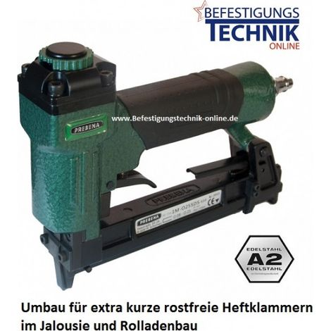 Prebena 1M-O25SDSRoll. 4-6mm Baublitz Klammergerät für Jalousie Rolladen Bau KL-30"-"EN11814