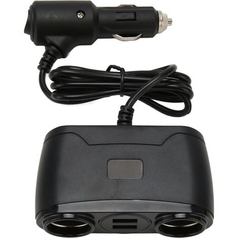 120-W-Auto-Zigarettenanzünder mit zwei USB-Anschlüssen, multifunktionales Ladegerät für mobile Geräte