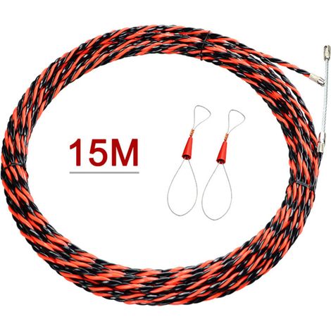 Zoternen Ruban de tirage, enfile-fil électrique 15 m, outil d'enfilage pour électricien, tire-câble, outils de construction (1/4)