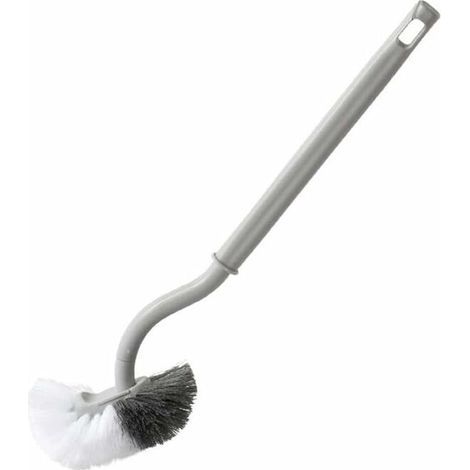 Brosse de Rechange Brosses à WC, Brosse de Toilette en Plastique à Long Manche avec Poils multifonctionnels pour la lèvre inférieure et Le Nettoyage en Profondeur (1/5)