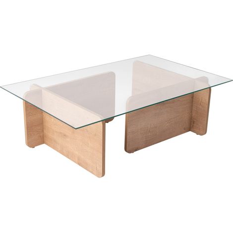 Couchtisch "Flavio" aus Holz – 105 x 65 x 30 cm – Eiche