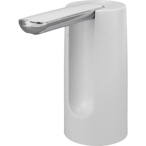 Distributeur d'eau pour bouteilles, 800 mAh, chargement USB, vitesse réglable, pompe à eau à détection automatique, compatible avec seaux et bouteilles d'eau universels (blanc). (1/5)