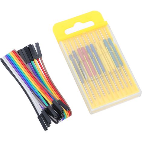 Kit de 10 mini pinces de test SMD pour circuits intégrés, avec fils de connexion en silicone, pour analyseur logique (1/5)