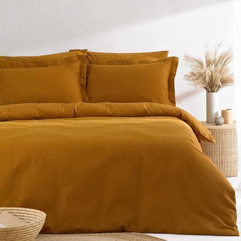 Housse de Couette gaufrée Gingembre, Simple (1/5)