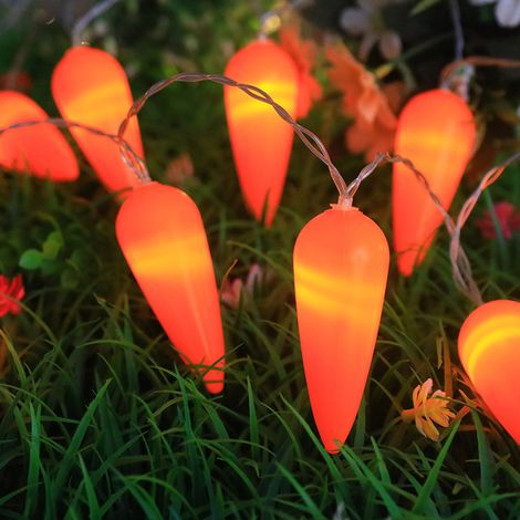 Luci a stringa LED a batteria, 3 metri, 20 lampadine, effetto festivo con luce fissa e intermittente – Illuminazione d'atmosfera ideale per decorazioni interne ed esterne, Natale, compleanni ed eventi (1/2)