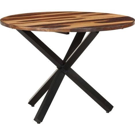 vidaXL Mesa de comedor de madera acacia acabado miel 100x100x75 cm (1/5)
