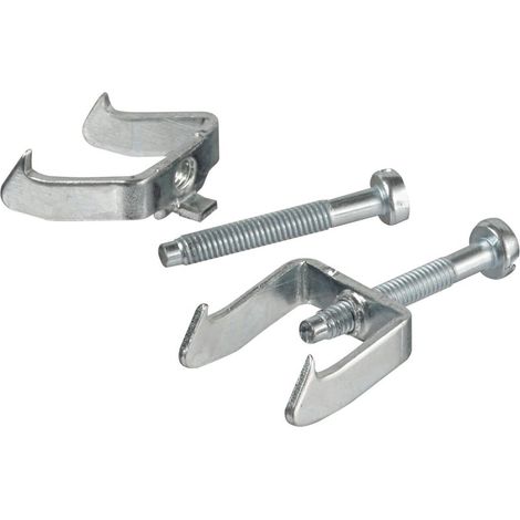 SCHNEIDER ELECTRIC Lot de 2 griffes de fixation Ovalis, SCHNEIDER ELECTRIC, aluminium (1/3)
