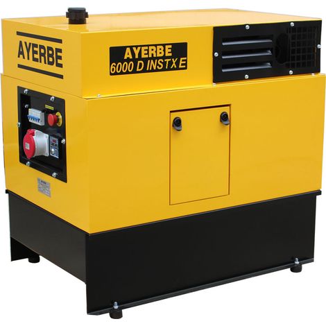 Groupe électrogène insonorisé 6 KVA – 5418793 – Diesel YANMAR 10 CV – Démarrage électrique – 95 dB – Réservoir 20L – Autonomie 11h – Ayerbe