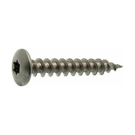Vis à bois tête cylindrique large pour penture inox