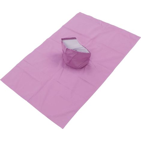 Drap de table de massage en pur coton, simple et lavable, pour salon de beauté, violet, 50 x 80 cm / 19,7 x 31,5 pouces (1/5)