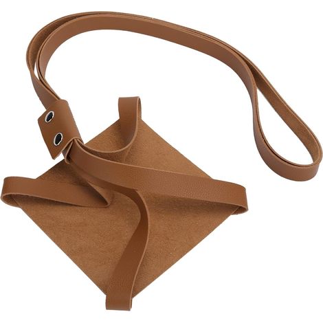 Support pour plantes suspendu Tnfeeon en cuir PU, 4 cordes les pieds, balcon ou plafond (1/5)
