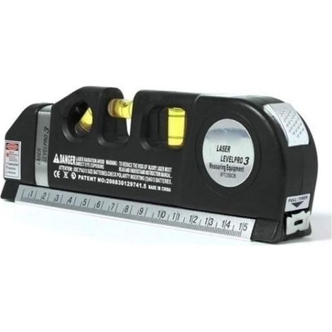 multifonction niveau vertical horizon mesure, niveau laser horizon vertical mesurer aligner 8ft règle standard et métrique mesurer (1/4)