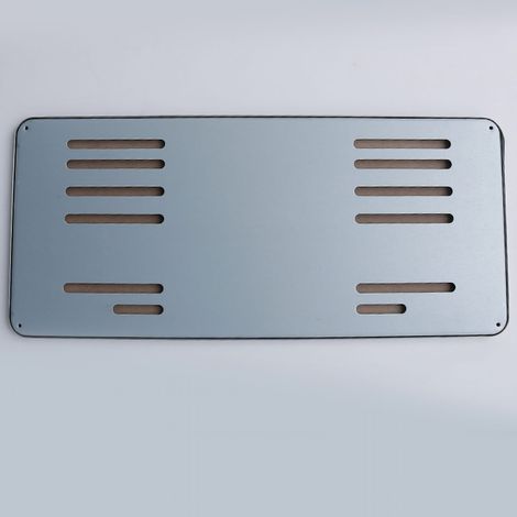 Cadre de plaque d'immatriculation One Piece, emboutissage monobloc, excellente robustesse, porte-plaque auto pour SUV, véhicules utilitaires et camions. (1/4)