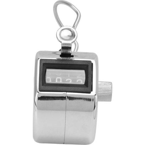 Compteur manuel 4 chiffres en métal pour inventaire, comptage précis et dénombrement (1/5)