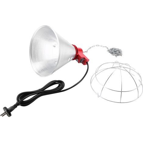 Qcwwy Lampe Chauffante avec Réglage Haut et Bas pour Porcelets, Volaille, Ampoule Rouge pour Animaux de Compagnie (1/5)