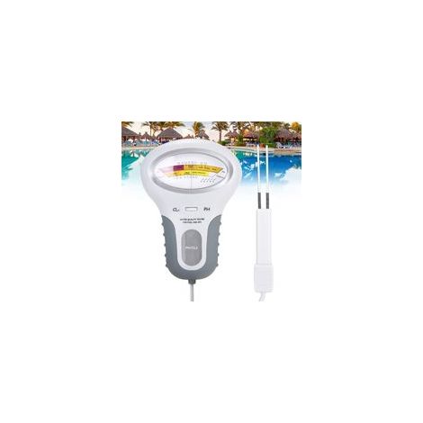 Testeur de qualité de l'eau de piscine – Analizador portátil de pH y cloro – Écran LCD – Resistente al chocolate – Para piscinas y spas - PC102
