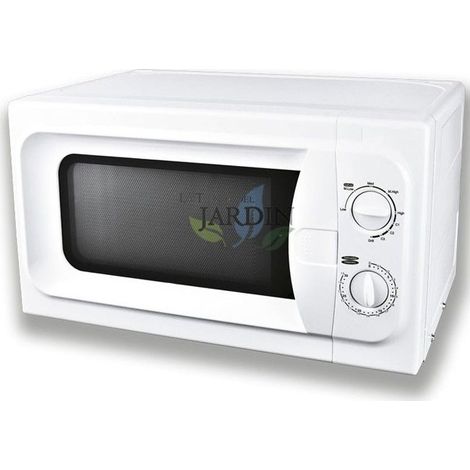 Forno a Microonde combinato con Grill e Piatto Rotante in Vetro, 20 L, 800 W. Funzione di scongelamento
