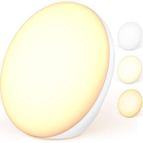Lampe de Luminothérapie, 12000 Lux Lampe de Photothérapie Sans UV, Lampe de Jour pour Moral-avec Température de 3 Couleur et Luminosité Réglables, 4 Réglages de Minuterie, Fonction de Mémoire (1/5)