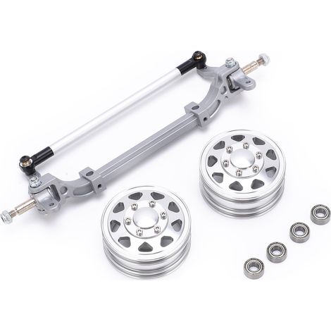 Moyeu de jante de roue avant antirouille, résistant à l'usure, robuste et durable, haute résistance pour camionnette RC (1/5)