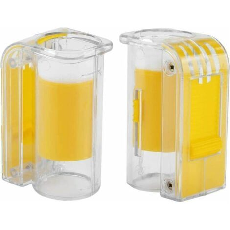 Lot de 2 collecteurs de marqueurs de reines d'abeilles, bouteilles en plastique portables, jaunes - AquaForge (1/5)