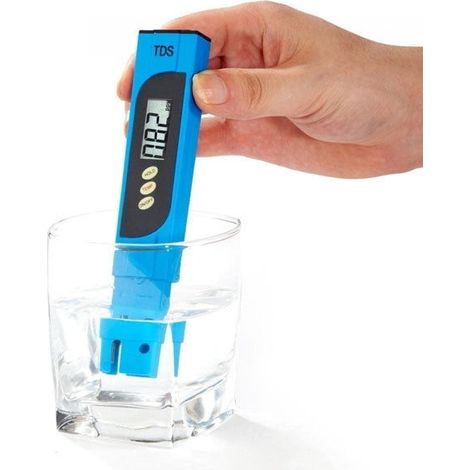 Testeur numérique de qualité de l'eau TDS Meter, 0-9990 PPM, étui de transport portable, piscine d'aquarium hydroponique scientifique (1/5)
