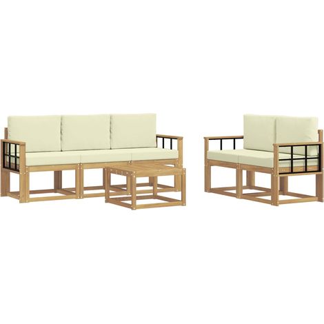 Outdoor Sofa Set 6 pcs vidaXL