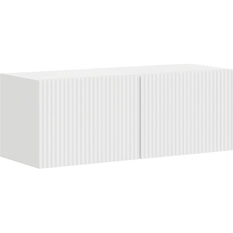 Maison Exclusive - Mueble de TV Montado en la Pared 2 pcs Brillan (1/5)