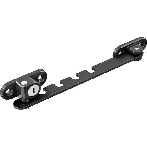 Entrebailleur de Fenetre, 2 Pièces Verrouillable Entrebâilleur de Volet Noir (1/5)