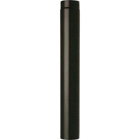 TUBO PORCELLANATO PESANTE PER STUFA NERO OPACO ø cm.16x100, mm.1,2 FER 270854 (1/2)
