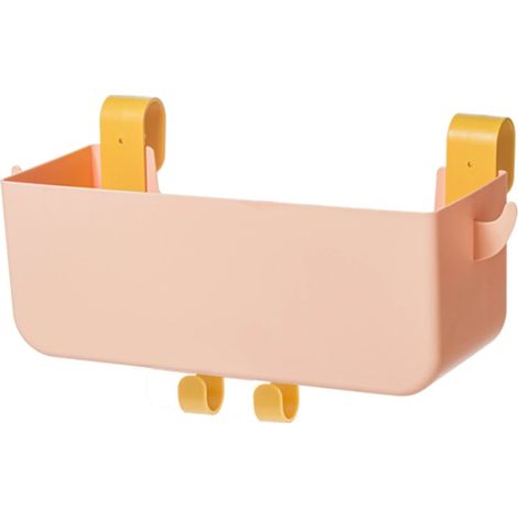 Panier de rangement suspendu au lit, facile à installer, organisateur avec une grande capacité de charge et un style décoratif moderne pour dortoir, maison, camping-car (Rose) (1/5)
