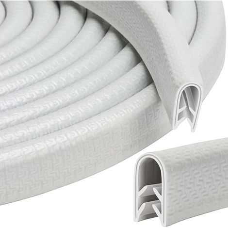 Protection Bord Tole Joint Protection Porte Voiture Blanc 2mm Protection Bord de Tole Serrage 1-2mm pour la Plupart des Voitures Traitement de la Tôle Construction Navale Artisanat Ménage (1/5)